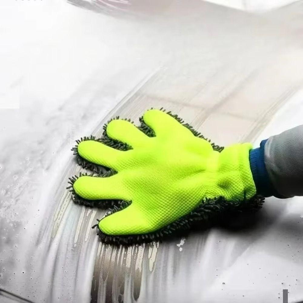 Thick Car Washing Gloves Anti-Scratch Washing Mitt Multifunction Cleaning Brush  Motorbike Washing