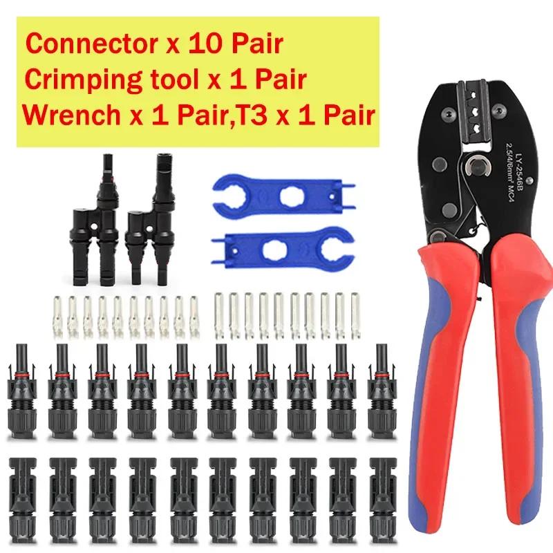 600/400/200/100/40/20/10Pcs Solar Connectors PV Plugs 1000V 30A Solar Panel Connector Kit Available for PV/MC Cables 2.5/4/6mm²