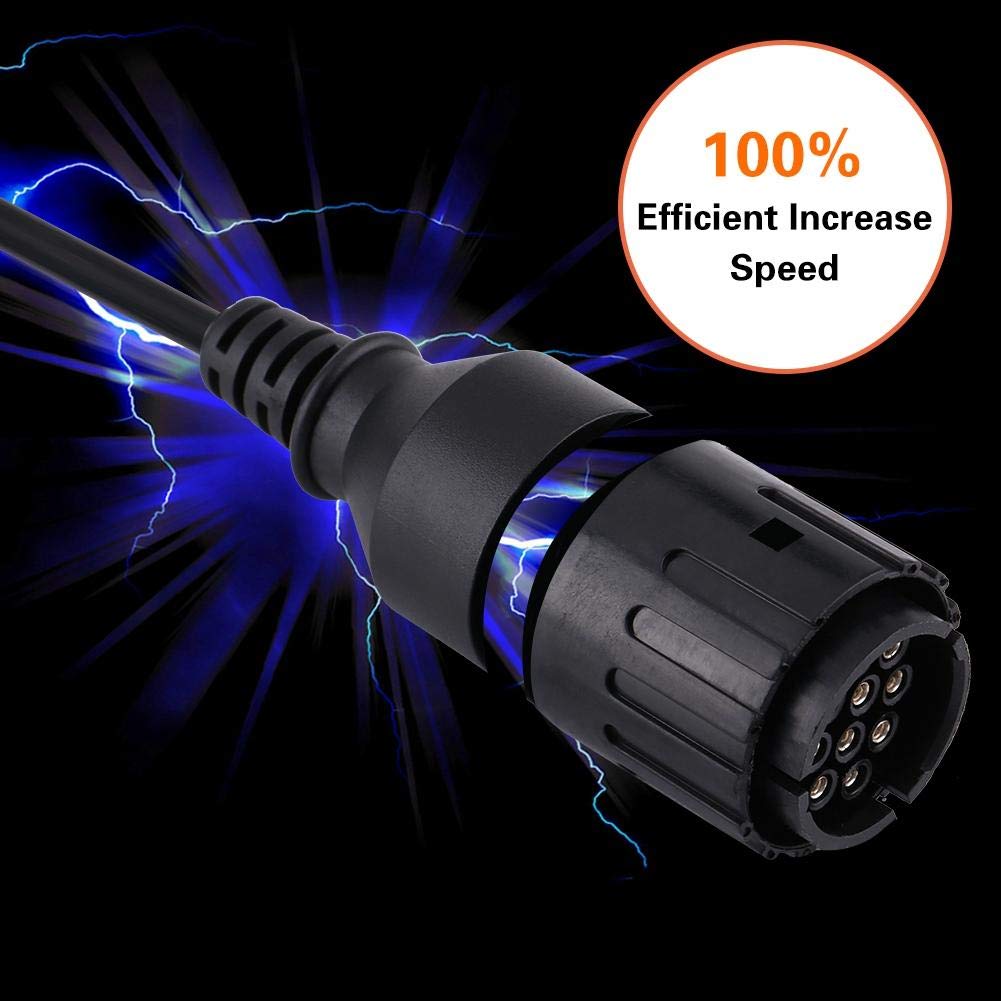 Akozon ICOM-D Motorcycle Motorcycle 10 Pin To 16 Pin OBD2 Adapter Connector Diagnostic Cable