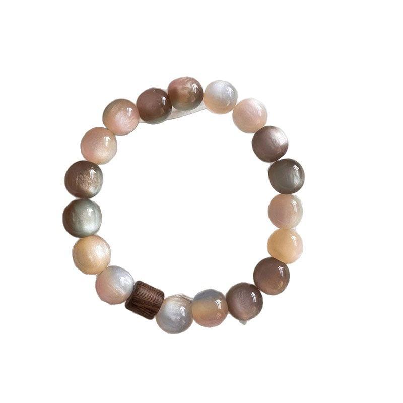 Vintage Pink Brown Beaded Bracelet Unique Stylish Jewelry Gift For Women Friendship Bracelets Jewelry