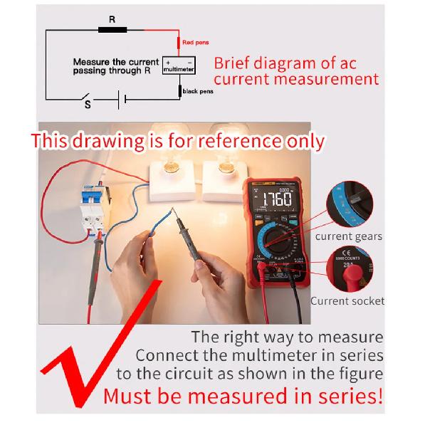 ANENG DM850 Automatic Digital Multimeter Professional Multimetro AC/DC Votage Tester 1999 Counts Ohm Ammeter Electric Tools