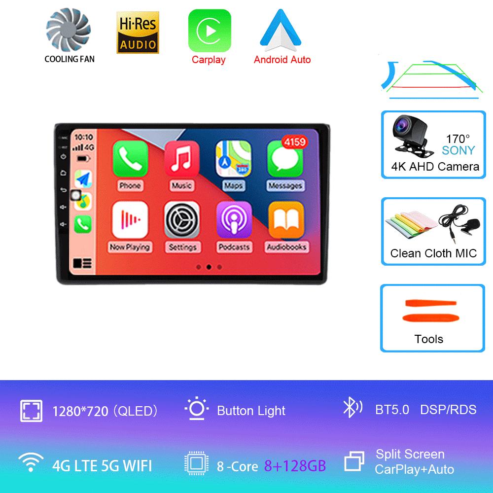 Android 14 Car Radio Wireless Carplay Android Auto For Wuling Hongguang 2025 Multimedia GPS Player Head Unit No 2 Din 2din Dvd