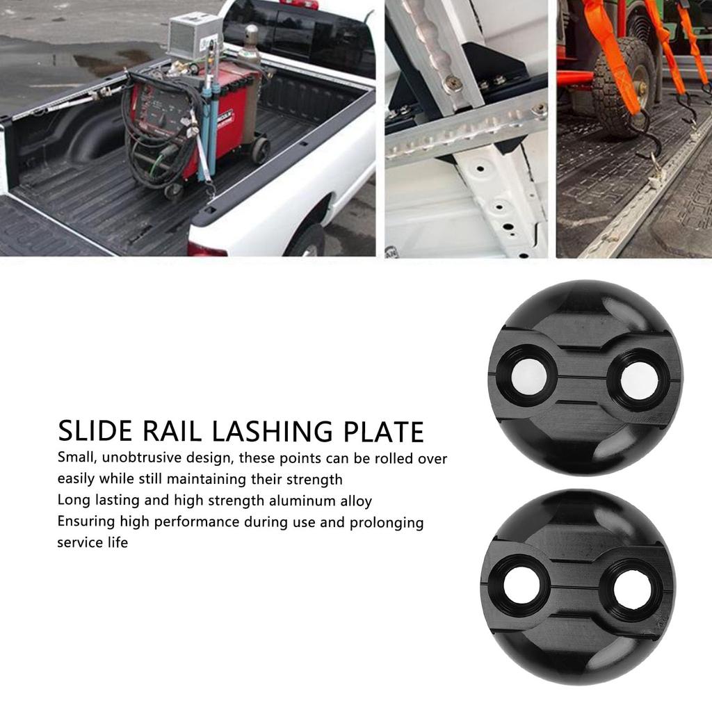 Pair of Airline Rail Lashing Point Plates Airline Slide Rail Lashing Plates Aluminum Alloy