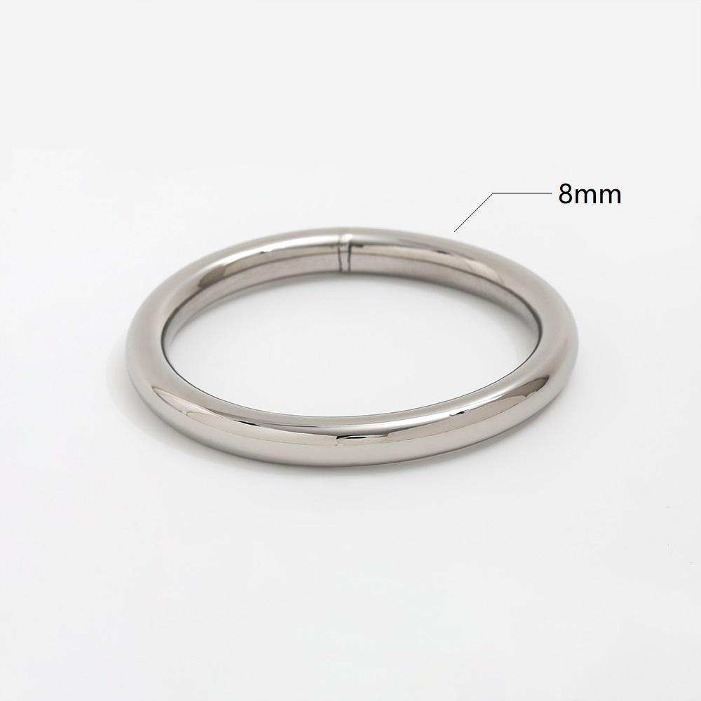 High End 18K Gold Plated Chunky Hollow Weld Bracelet Bangle Stainless Steel Gold Fashion Jewelry for Women 63mm