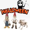 Exquisite European Style Resin Skeleton Figurines For Garden Halloween Decoration