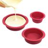 3PCS/SET Round Silicone Mold 4inch 6inch 8inch Red Pastry Cake Chocolate Molds DIY Home Baking Pan Mould Bakeware Tools