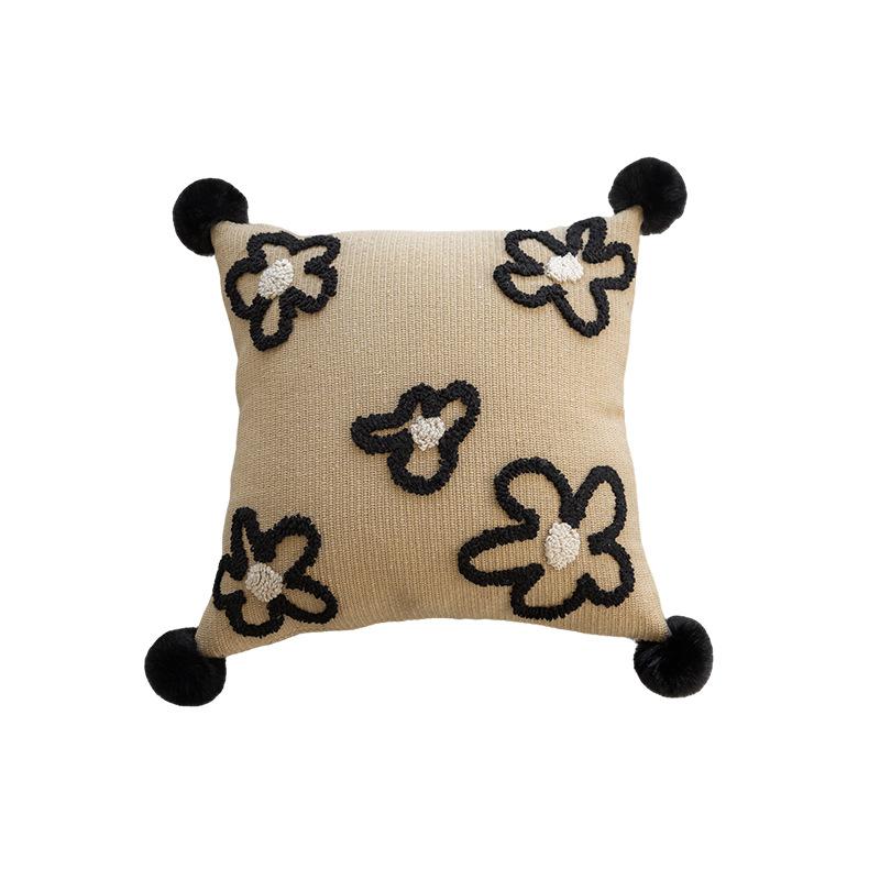 Pillow Sofa Living Room Pillow Bedside Office Car Nordic Style Jute Pillow Case Core Cushion Household