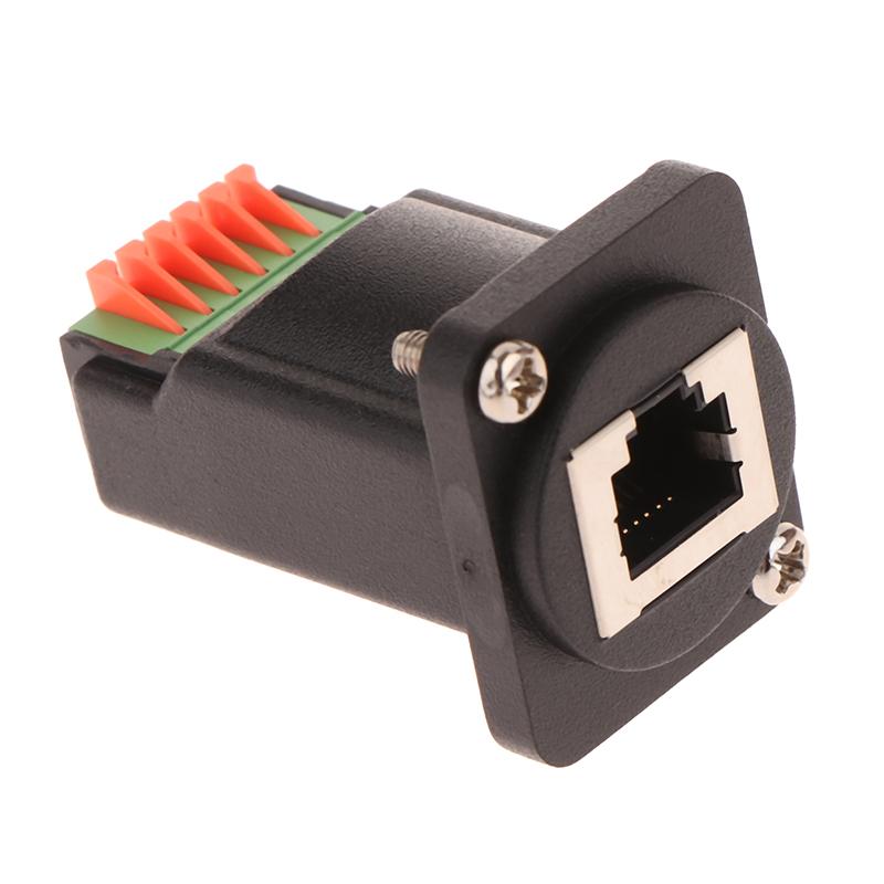 Adattatore RJ12 6P6C a Morsettiera Senza Saldatura Tipo D RJ12 Femmina ad Adattatore Morsettiera a Molla Morsettiera PCM-0488