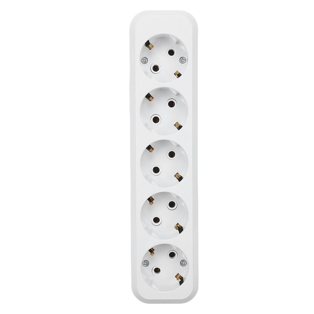 European Plug Socket Panel 16A Current Round Hole Plug Socket Wall Power Outlet Panel for Home Appliances 10 Holes