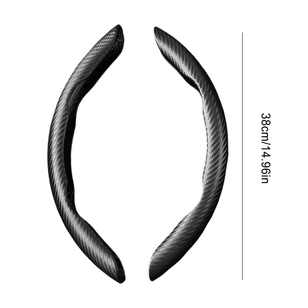 1 pair Car Steering Wheel Cover For 38cm Steering Wheel Diameter Nappa Leather Wheel Booster Cover Protector For Car Interior