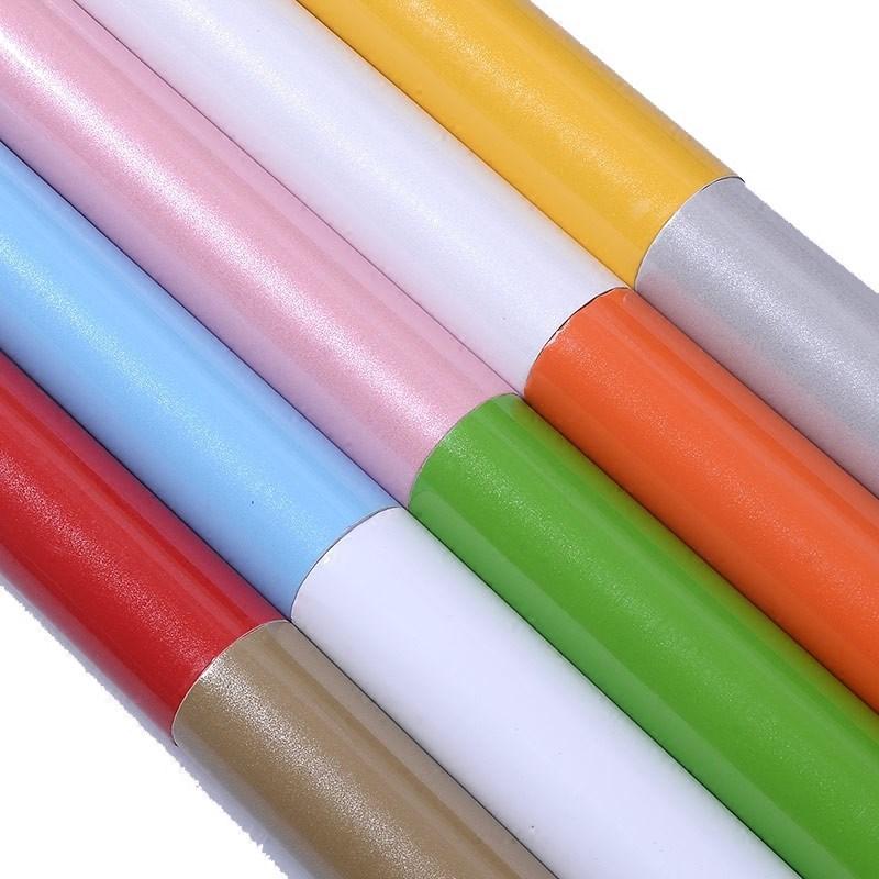 Bright Paint Waterproof Wall Sticker Old Furniture Wardrobe Cupboard Decorative Film PVC Self-Adhesive Papel De Parede Wallpaper