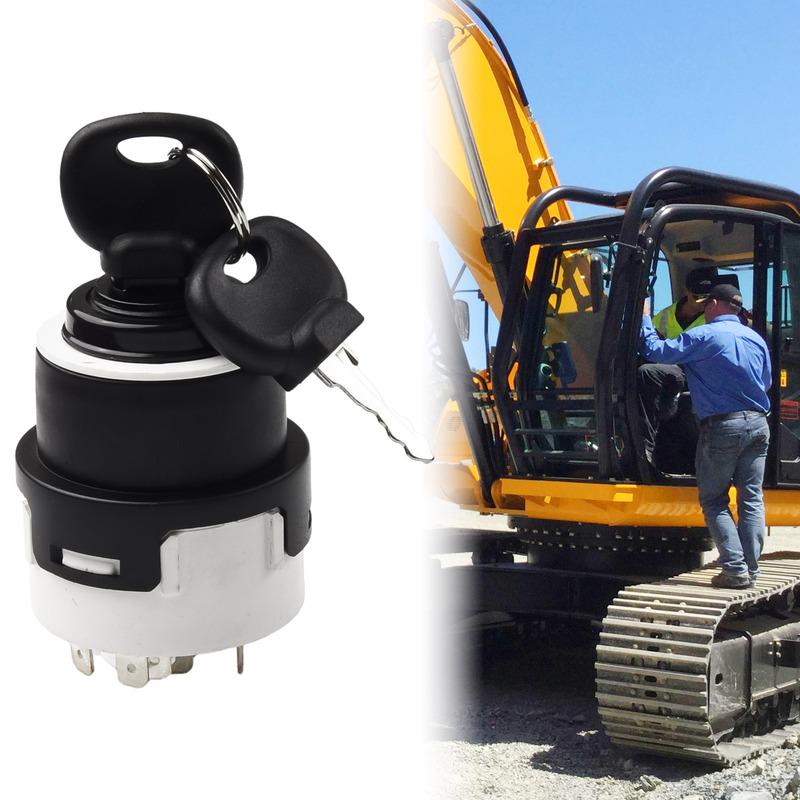Ignition Lock Switch Ignition Switch 1x White&Black With 2 Keys 10 P 1pcs 85804674 Accessories Parts Plastic