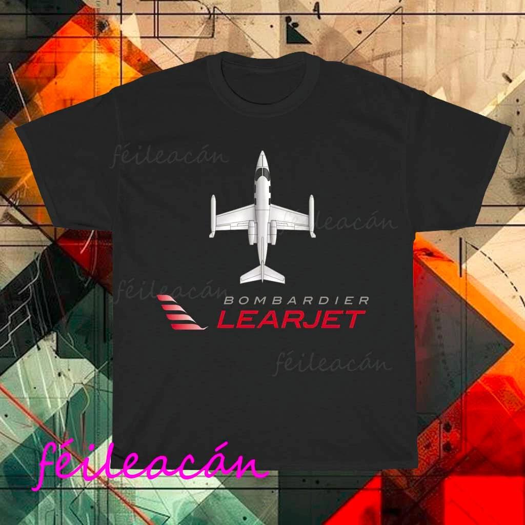Brand New Bombardier Learjet Logo American T-Shirt Funny Size S to 5XL S