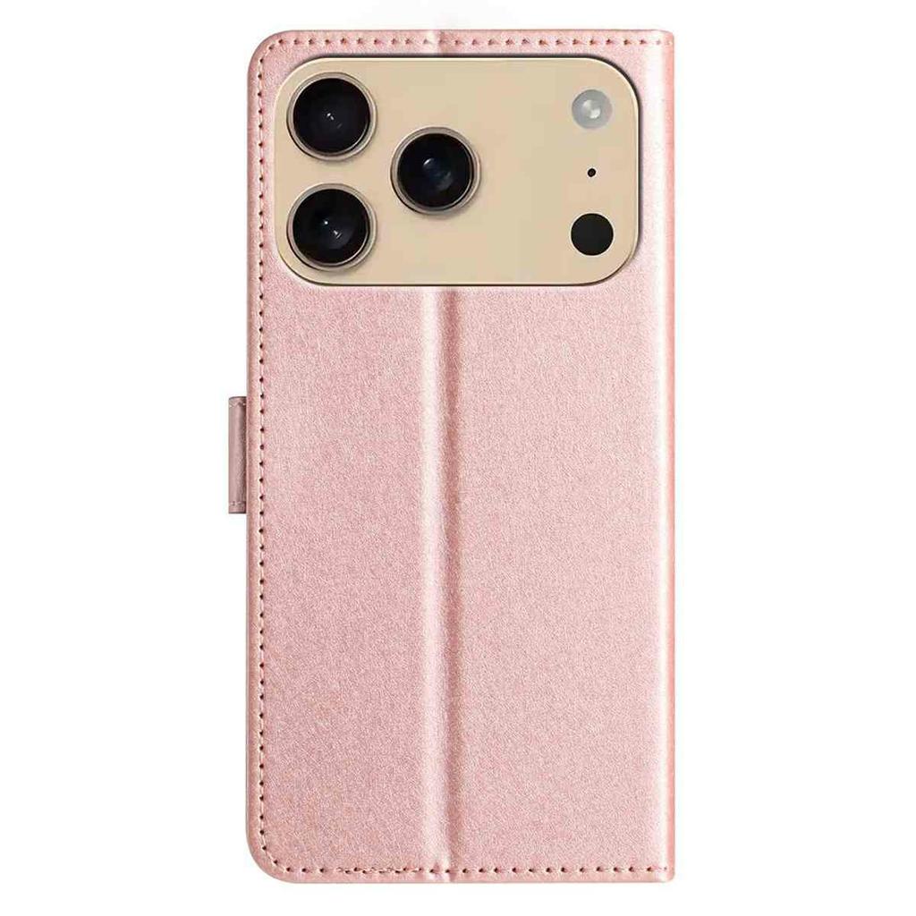 For iPhone 17 Pro Wallet Case Leather Folio Phone Cover Magnetic Clasp
