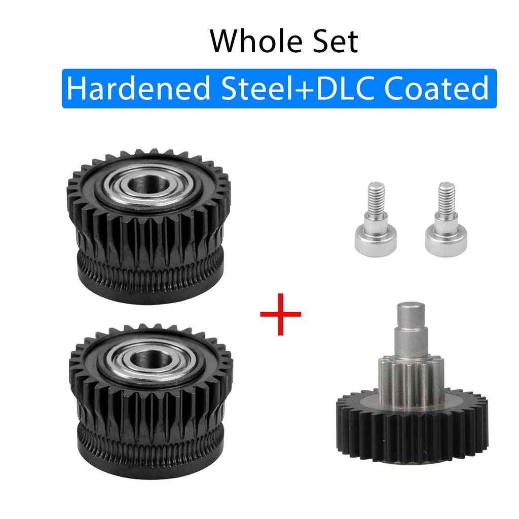 K1C Extruder Gear Kits All-metal Filament Drive Gears for Creality K1 Max K1 Extruders DLC-coated Nickel-plated High Hardness