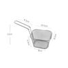 1pc Square Electroplating French Fries Basket Mini Frying Basket Frying Basket