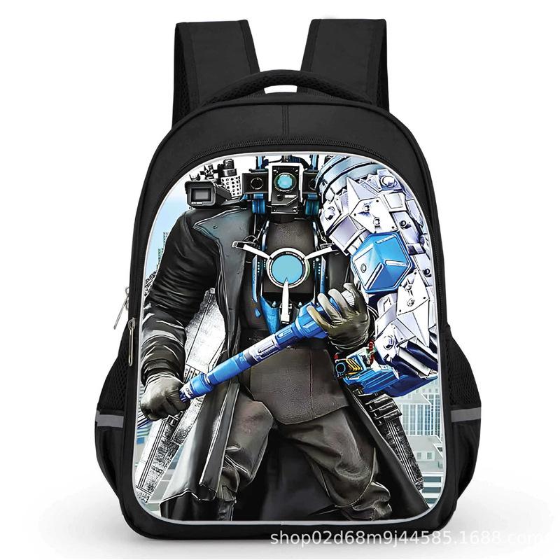 Toilet Man School Bag Titan Clock Man Titan Monitor Man Titan Audio Man Large Capacity Student School Bag