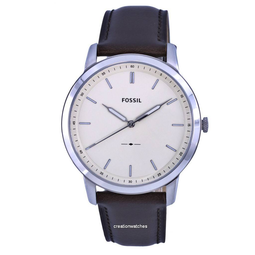 

Fossil The Minimalist Кварцевые мужские часы из нержавеющей стали с бежевым циферблатом FS5439