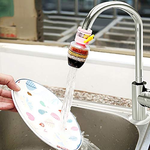 Roisin 3-Piece Home Kitchen Water Softener with Fluoride Filter Cartridges, Faucet Purifier, Tap Filter