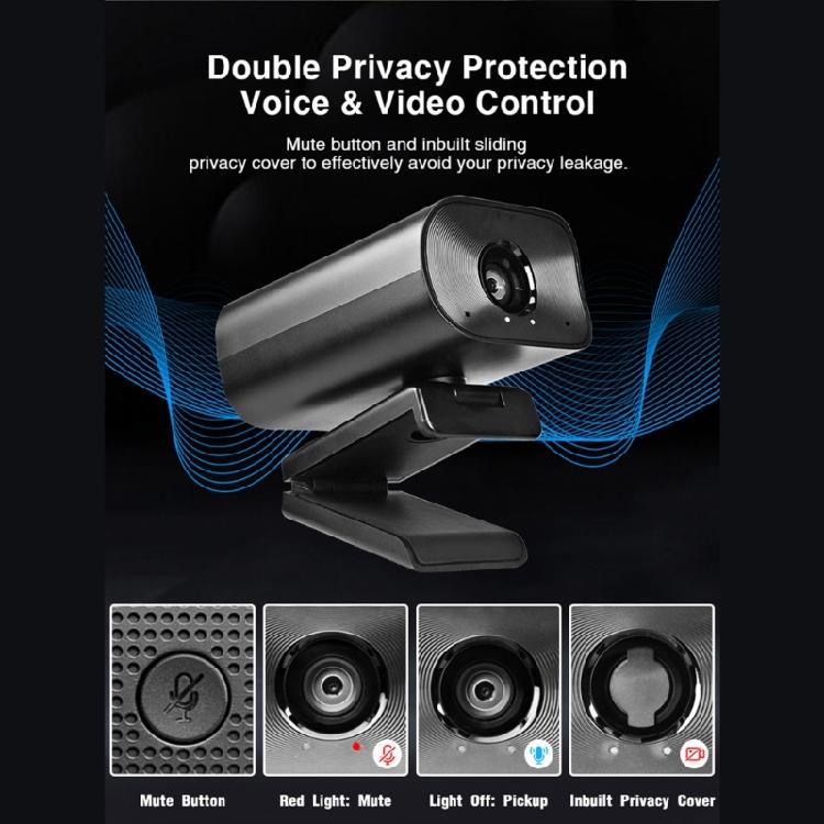 Streaming Webcam 1080P Computer Camera with Speaker Microphone 1080P Auto Focus