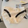 Female Summer New Style Sexy Lace Edge Sweet Old Style Small Wave Point Briefs