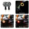 Motorcycle Modification Led Two-Color Flowing Water Turn Signal Signal Indicator Harley Prince Whirlpool Cornering Light
