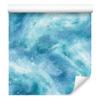 Aquamarine and Turquoise Watercolor Galaxy Wallpaper for Living Room and Bedroom 50x1000