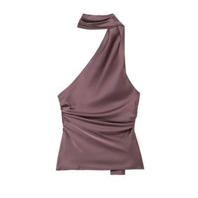 Europäischer & Amerikanischer Stil Damen Asymmetrisches Neckholder Ärmelloses Oberteil (2025)