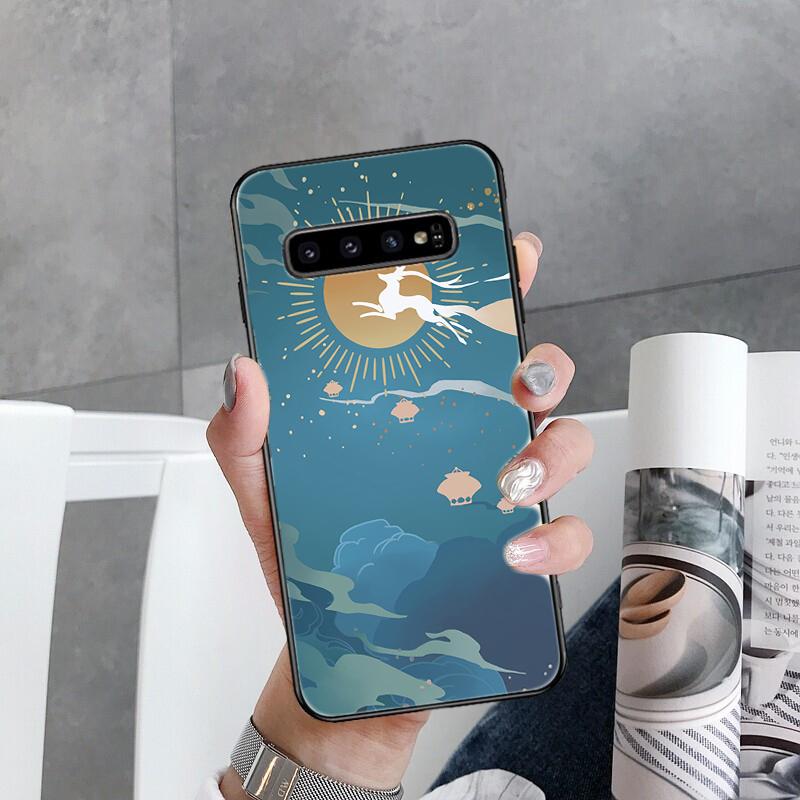 Vyrobeno Xiao Kazuha Venti Ayaka vizitka Pouzdro na telefon pro Samsung Galaxy S22 S20 Ultra S20 S22 Plus S21 S10 S9 S8 Plus S10E S20 FE