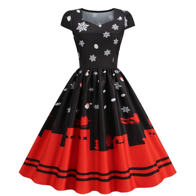 JPNTKY Fashion Summer Spring Short Sleeve Casual Dresses