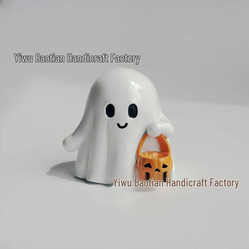 Halloween Ghost Party Decoration - Cute White Ornament for Yard or Desktop