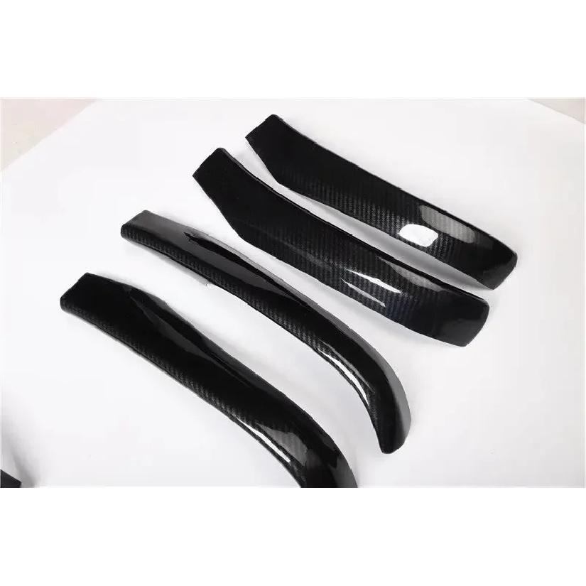 LHD RHD For Toyota Prius ZVW30 2009-2015 Carbon Fiber Inner Door Handle Armrest Panel Cover Trim Door Pull Sticker Frame Styling