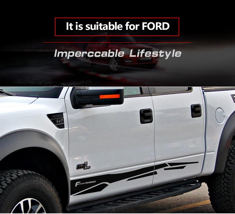 Ford F-150 Raptor Body Side Skirt Decals & Car Modification Stickers