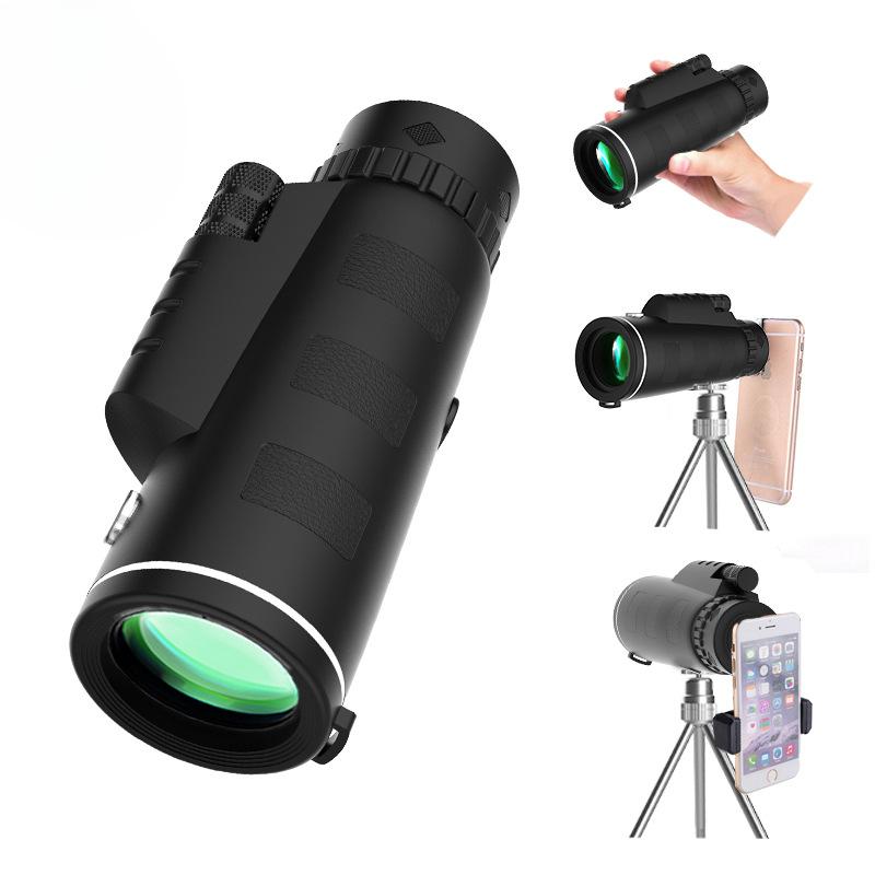 Daifa Foreign Trade Factory Monocular Telescope 10×42 High-definition Outdoor Compass Photography Low-light Night Vision