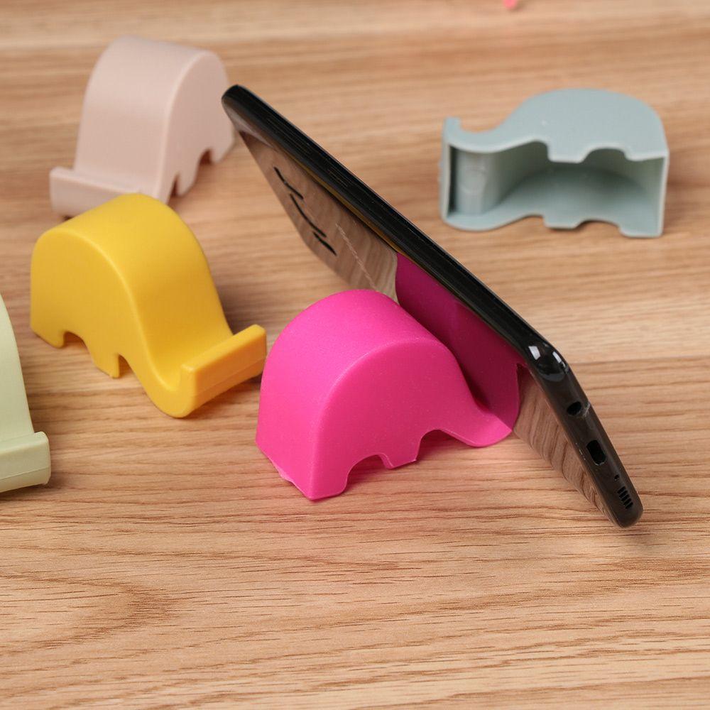 Cute Desktop Stand Lazy Bracket Cartoon Multifunction Phone Holder Mini Elephant