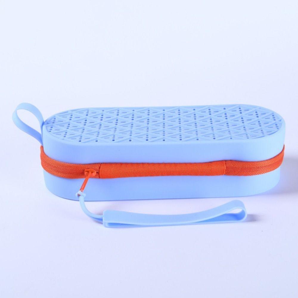 Silicagel Zipper Eyeglasses Bag Hollow Myopia Glasses Case Swimming Goggles Storage Box  Kids