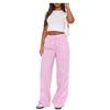 2024 New Arrival Hot Products Amazon Women's Stripes Wide Leg Pants Casual Street Ins Fashion Loose High Waist Pants