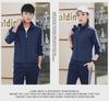 Men's Casual Korean-Style Sports Suit: Spring and Autumn Sweater with Three Stripes, Jacket, and Pants - Unisex, Loose Fit, Two-Piece Set.