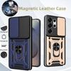 Camera Protector Cover For Samsung Galaxy S26 S25 S24 S23 S 25 Ultra Plus Car Magnetic Holder Metal Ring Shockproof Armor Case