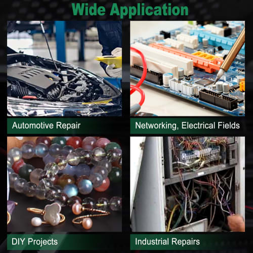 INJOYTEC 8-inch Long Nose Pliers, Heavy-Duty Wire Cutter, All-Purpose Long Nose Pliers, Multi-Function Electrician's Tool, Precision Work, Fine Work,