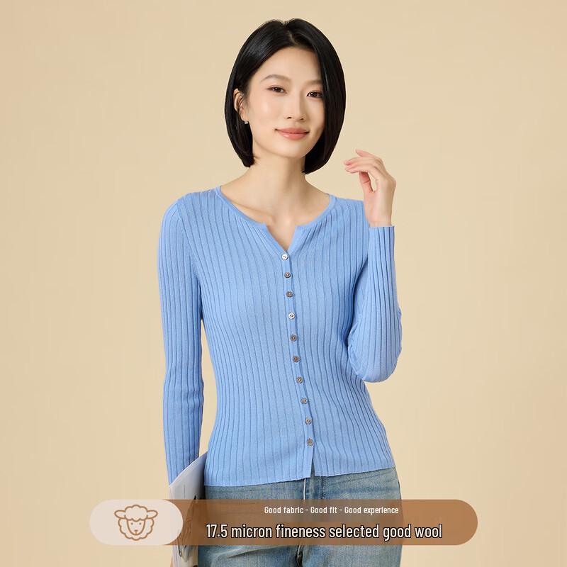 Northern Deer Men s Slim-Fit Ribbed V-Neck 100% Wool Sweater 2XL