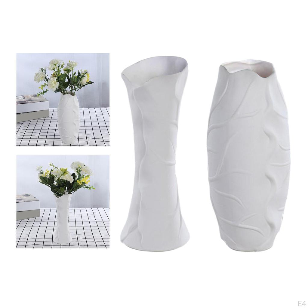 Ceramic Flower Vase Pot Decorative Table Centerpieces Sculpture for Home Bedroom Wedding