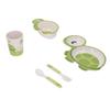 5pcs Baby Plates Set Divided Heat Resistant Lightweight Carton Exquisite Toddler Bowl Dining Set