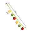 Cat Interactive Toys String Tomato Plush Cat Balls Toy with Bell Funny Hanging Door Cat Toy Kitten Chewing Toy Cat Accessories