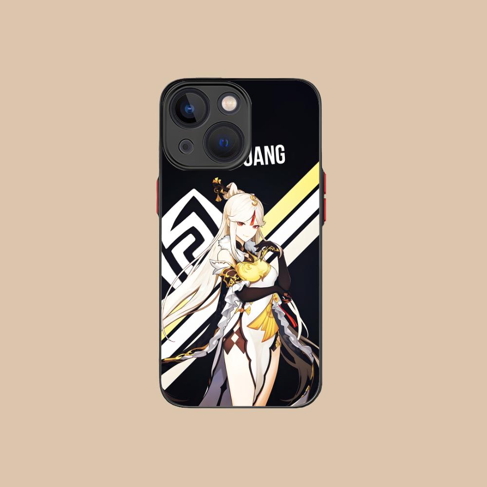 Spiel GI Ningguang Silikon Handyhülle für iPhone 17 16 15 14 13 12 11 X XR XS 8 7 Air Pro Max Plus Mini Bunte Hülle