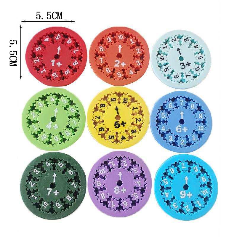 Math Fidget Spinner Addition Subtraction Multiplication Division Sensory Toys for Kids Learning Resources Educational Games