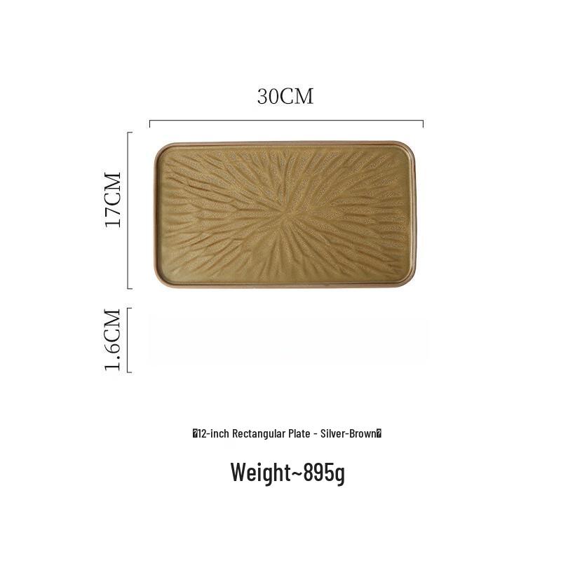 Utoo Japanese-Korean Style Ceramic Sushi Plate