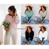 Autumn and Winter Solid Color Street Hipster European and American Thin Fashion Single-breasted Pullover Knitted Sweater Women
