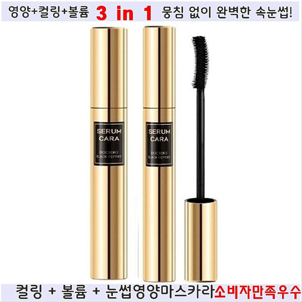 Dr.3 Black Peptide Serum Cara Mascara #01 Black, 1 pcs