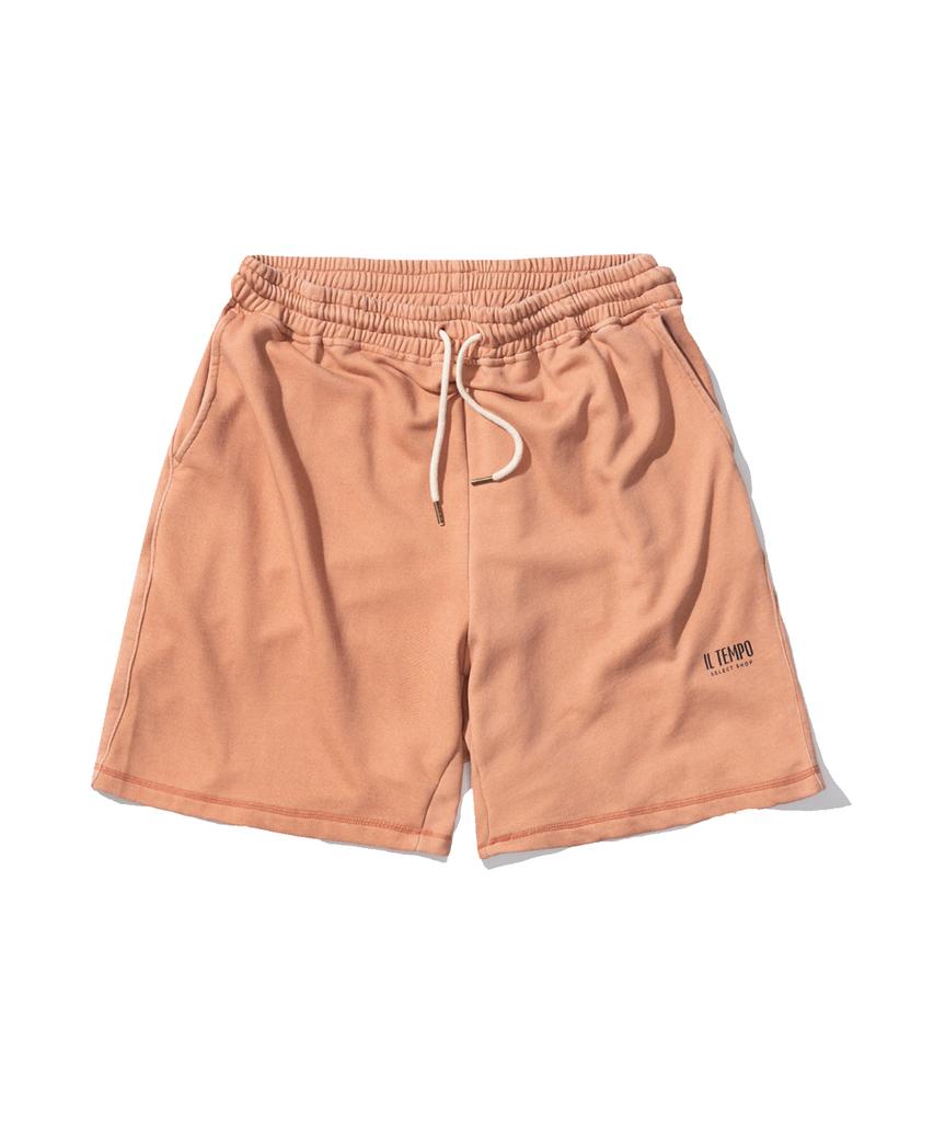 IL TEMPO SELECT SHOP Wide Fit Pigment Sweat Shorts Dark Salmon